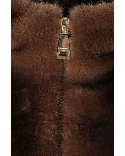 ERMANNO FIRENZE Brown Long-Sleeve Jacket