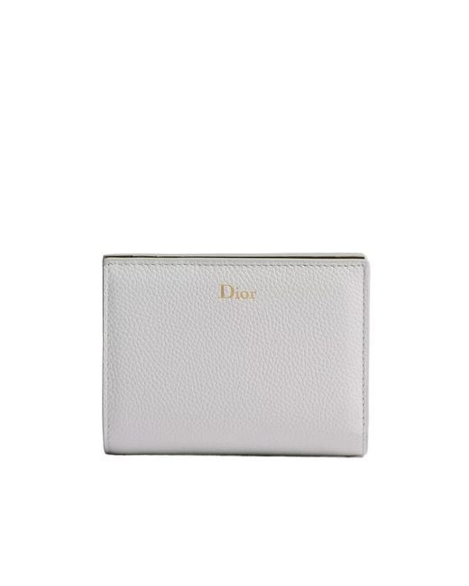 Dior White Medallion Wallet