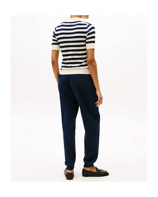 Tommy Hilfiger Blue Striped Polo Shirt