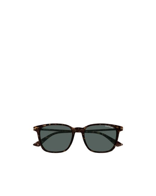 Montblanc White Eyewear Rectangular Sunglasses for men