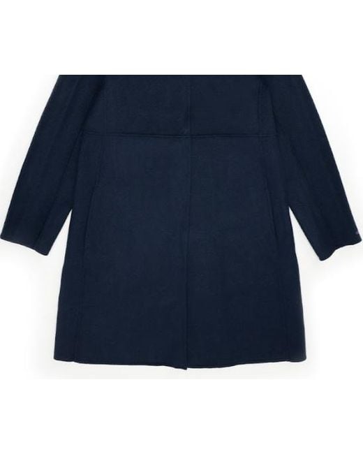 Max Mara Blue Lapel Coat