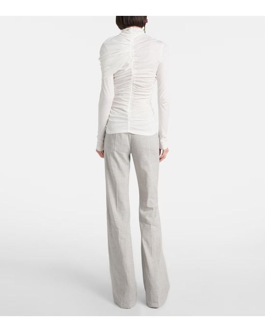 Magda Butrym White Long-Sleeved Top