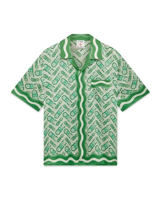 Casablanca Green Long-Sleeved Shirt for men