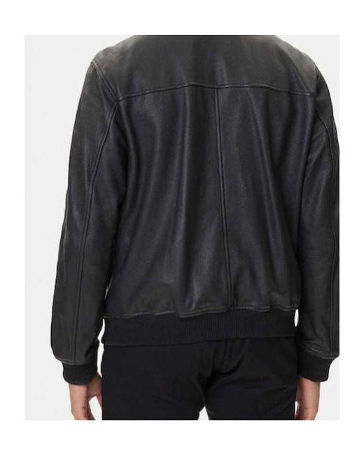 Boss Black Boss Zip-Up Leather Jacket for men