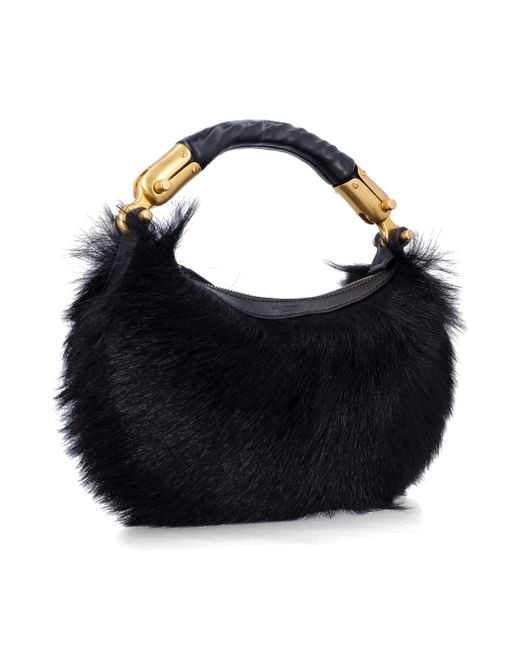 Balmain Black Ebene Mini Bag
