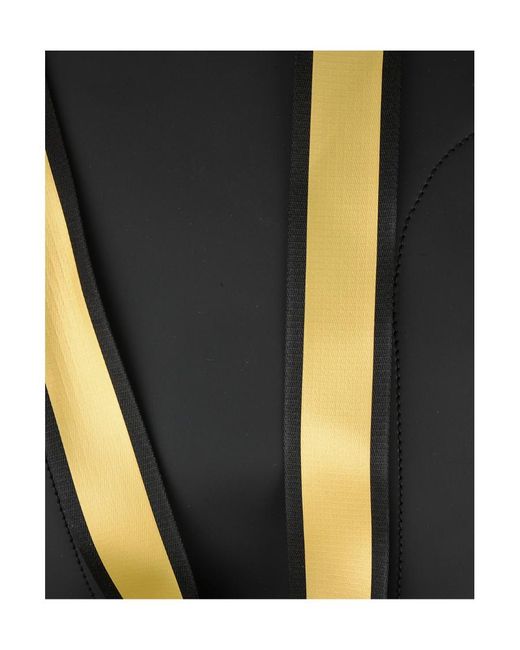 Emporio Armani Black Zippered Backpack for men