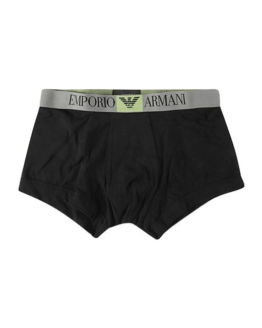 Emporio Armani Black Elastic Waist Underwear for men