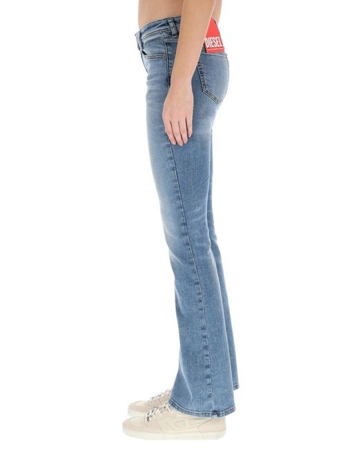 DIESEL Blue 1969 D-Ebbey Logo Patch Jeans