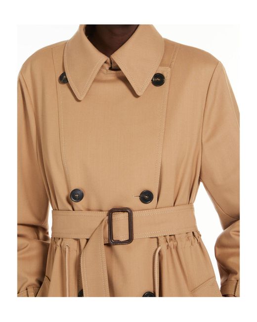 Weekend by Maxmara Natural Double-Breasted Belted Coat