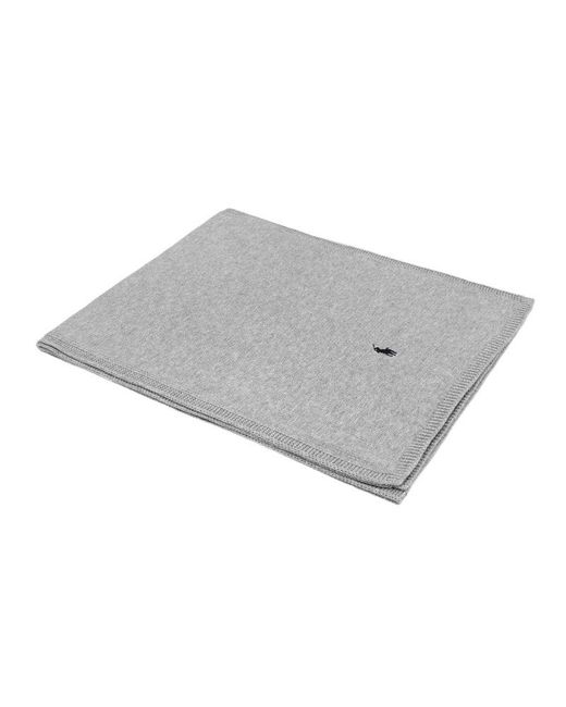 Polo Ralph Lauren Gray Fringed Scarf for men