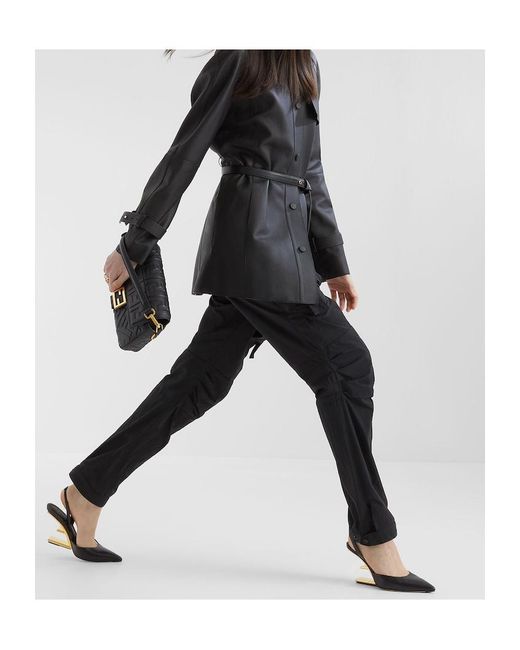 Fendi Black Nylon Trousers
