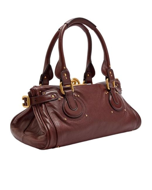 Chloé Brown Simple Cowhide Shoulder Bag