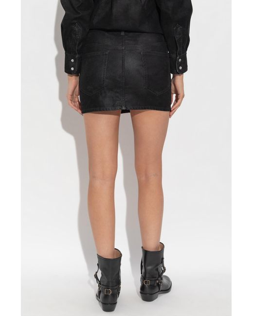 Isabel Marant Black Belt Loop Skirt