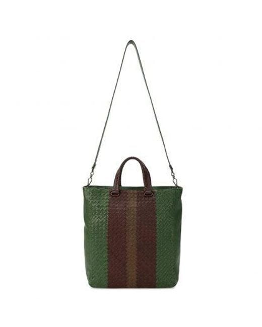 Bottega Veneta Green Logo Handbag