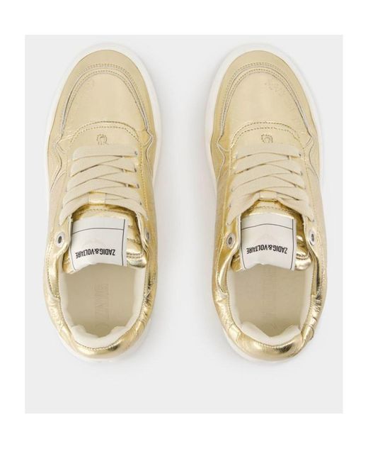 Zadig & Voltaire Natural Low-Top Wings Trainers