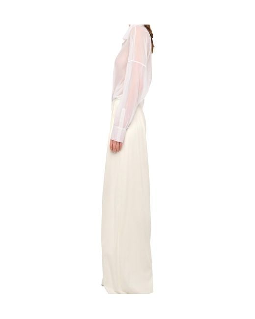 Norma Kamali White Oversized Nk Bodysuit