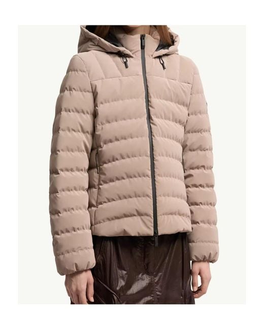 Moncler Natural Logo Patch Quilted Jacket