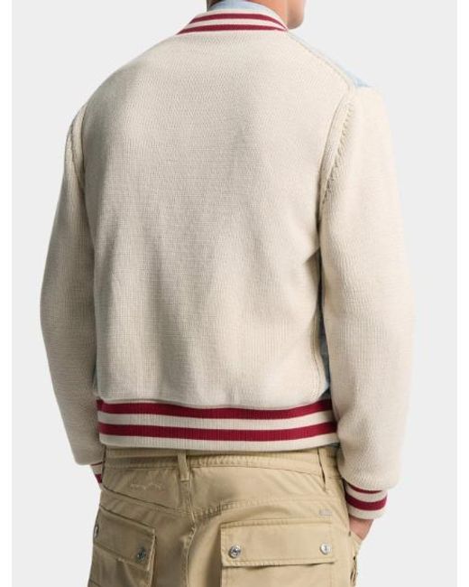 DSquared² Blue Off Denim Cotton Pullover for men
