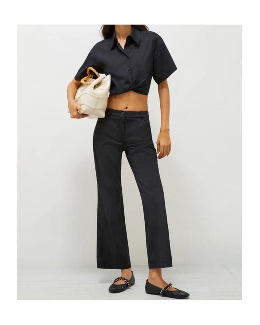 Marella Blue Belt Loops Slacks