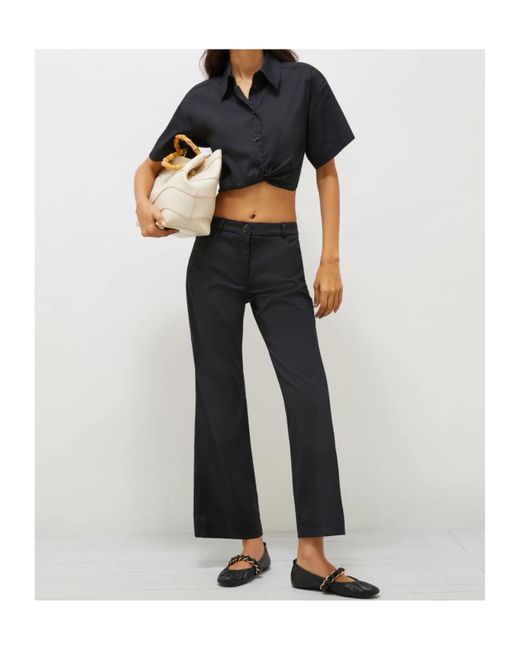 Marella Blue Belt Loops Slacks
