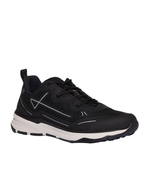 Herno Black Panelled Sneakers for men