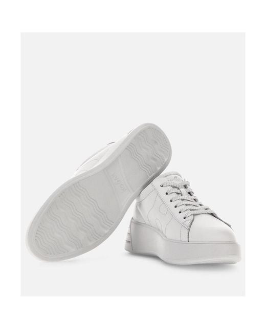 Hogan Gray Rebel Low-Top Sneakers
