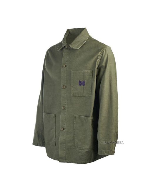 Needles Green Long Sleeve Jacket for men