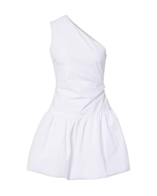 Patou White One Shoulder Dress
