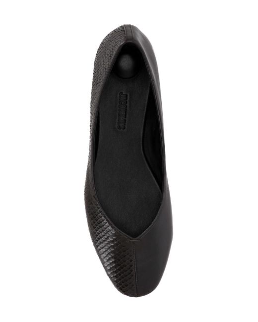 Jacquemus Black Panelled Slip-On Flats