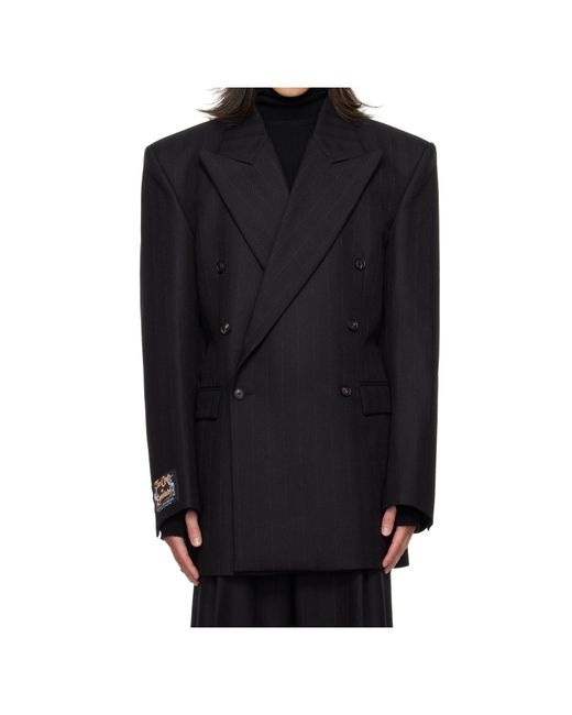 Egonlab Black Oversized Blazer for men