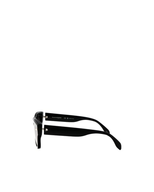 McQueen Black Eyewear Square Frame Sunglasses for men