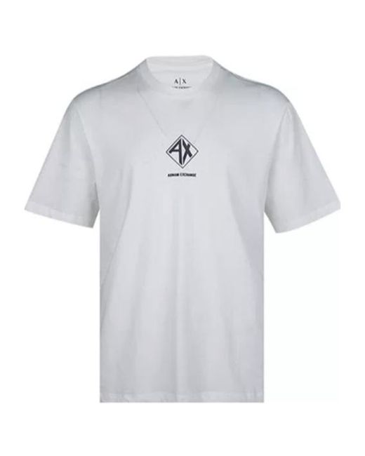 ARMANI EXCHANGE Gray Logo T-Shirt for men