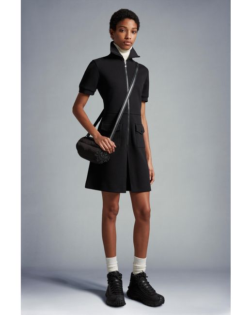Moncler Black Polo Dress