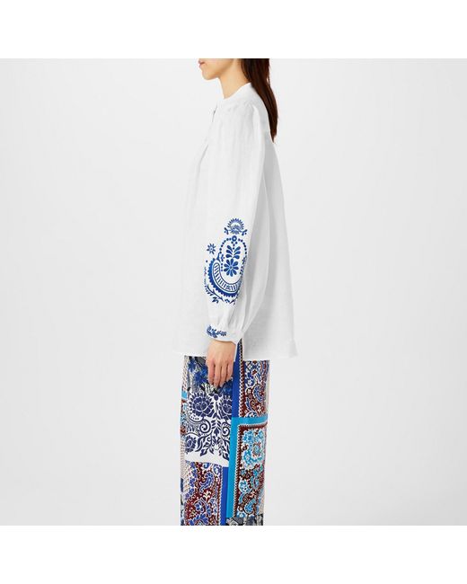 Weekend by Maxmara White Simple Long-Sleeve Shirt