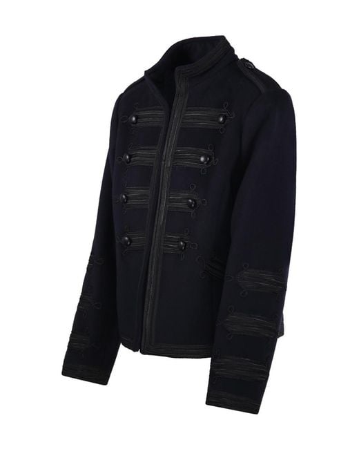 P.A.R.O.S.H. Black Long-Sleeve Stand-Collar Jacket