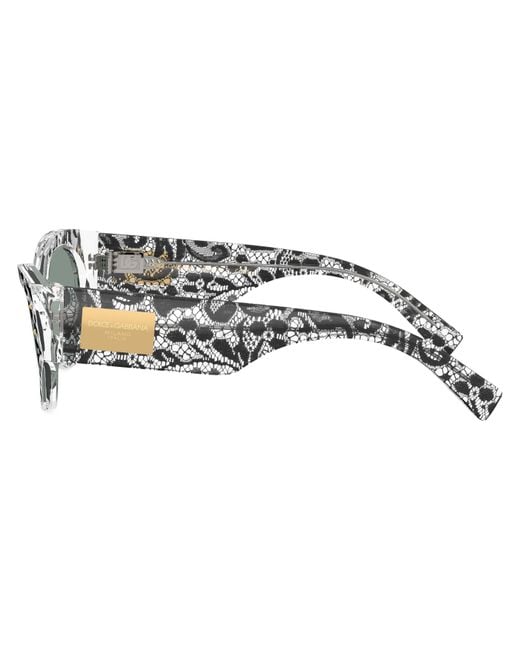 Dolce & Gabbana Metallic Eyewear Butterfly Frame Sunglasses