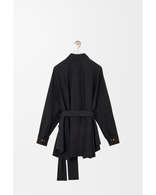 Loewe Blue Belted Blouse