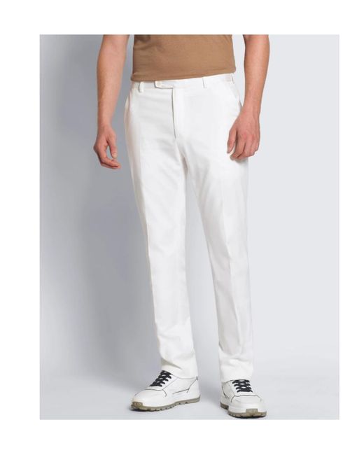 Brioni White Journey Trousers for men