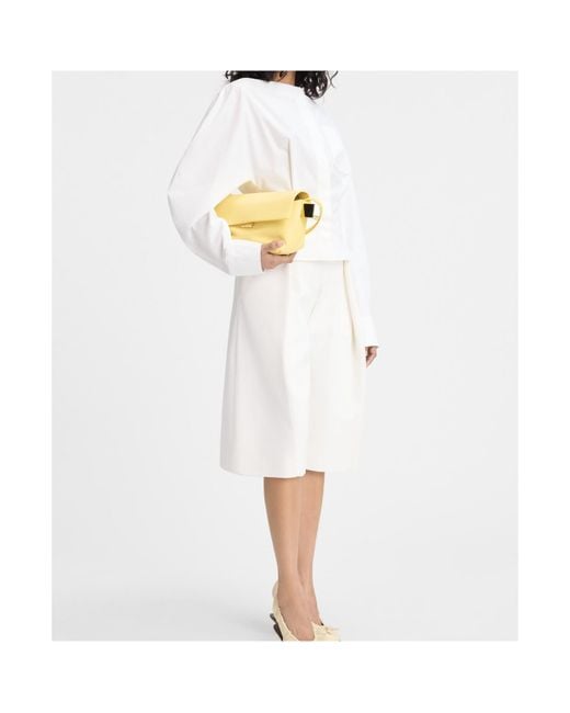 Jacquemus White La Chemise Barco Boat Neck Shirt