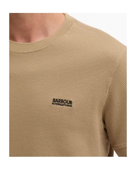 Barbour Natural Eamon Pique Logo T-Shirt for men