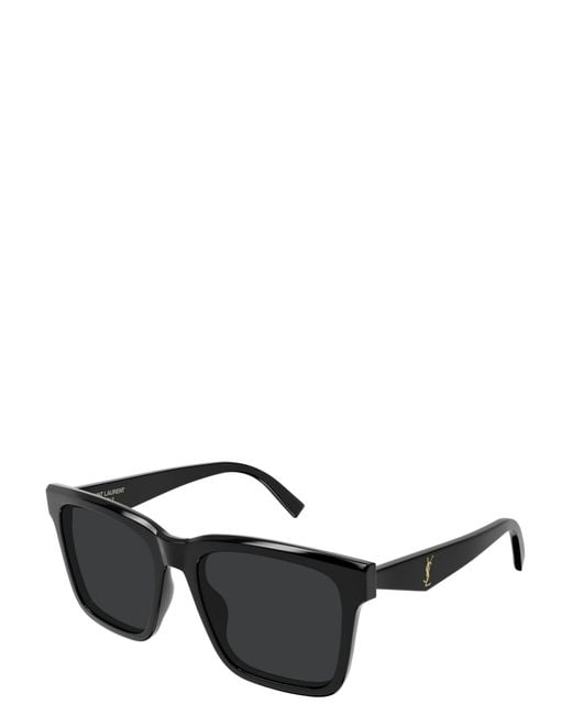 Saint Laurent Black Eyewear Rectangular Frame Sunglasses