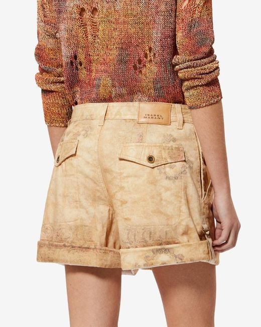 Isabel Marant Natural Calissy Shorts