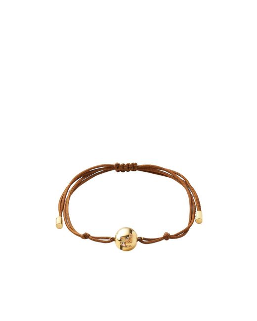 Fendi Brown Sphera Embellisshed Bracelet