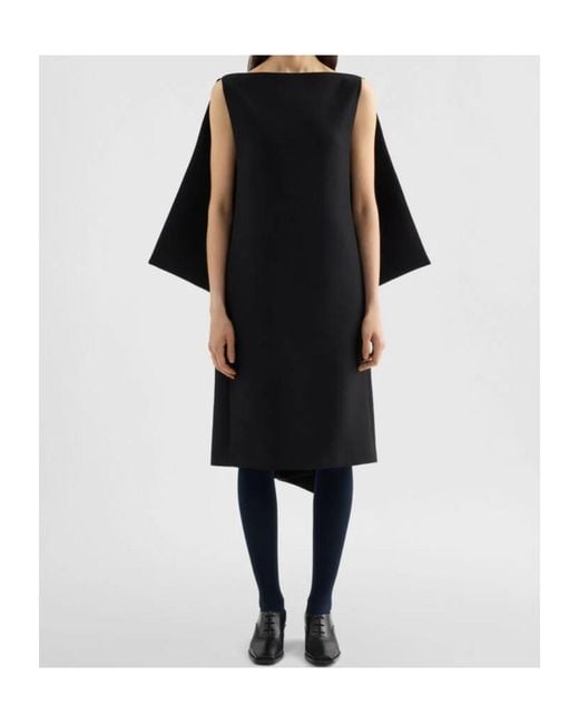 Jil Sander Black Silk Blend Dress