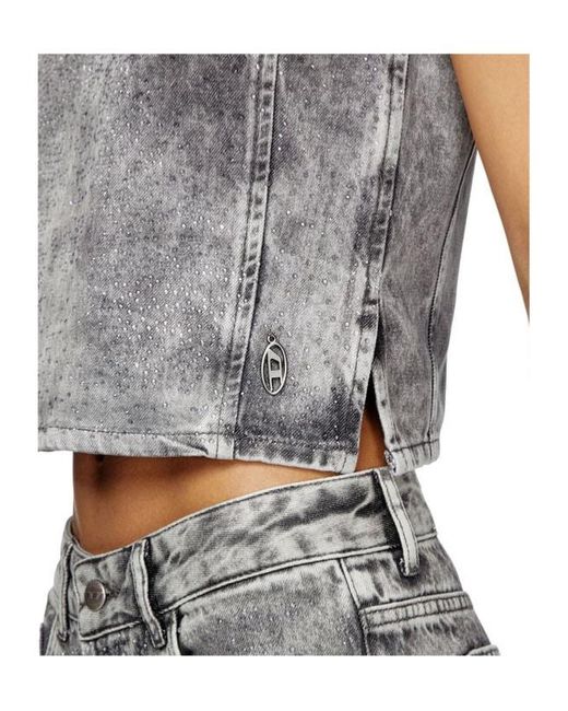 DIESEL Gray De-Pinar-S Top
