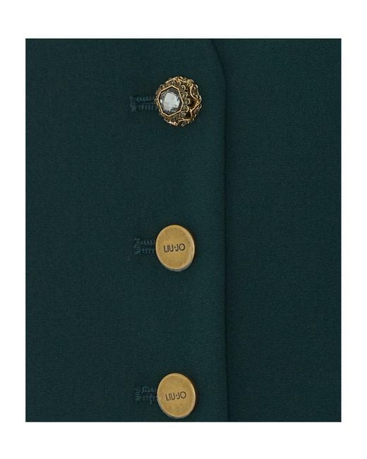 Liu Jo Green V-Neck Vest