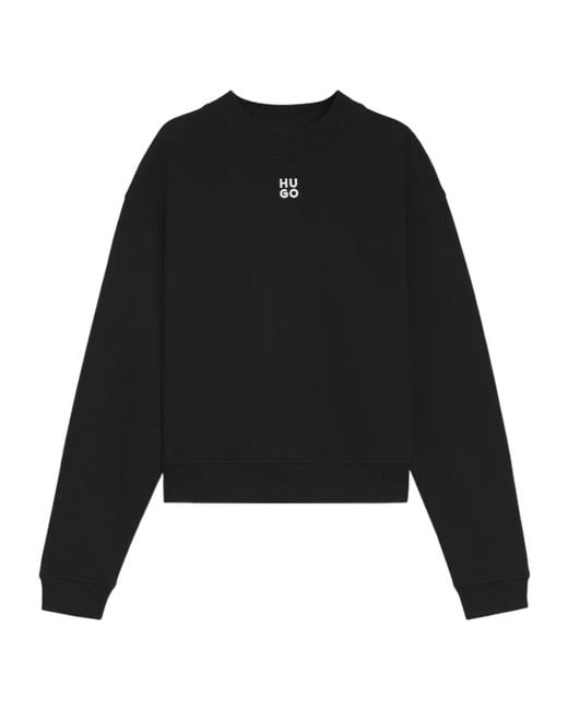 Boss Black Mock-Neck Sweatshirt
