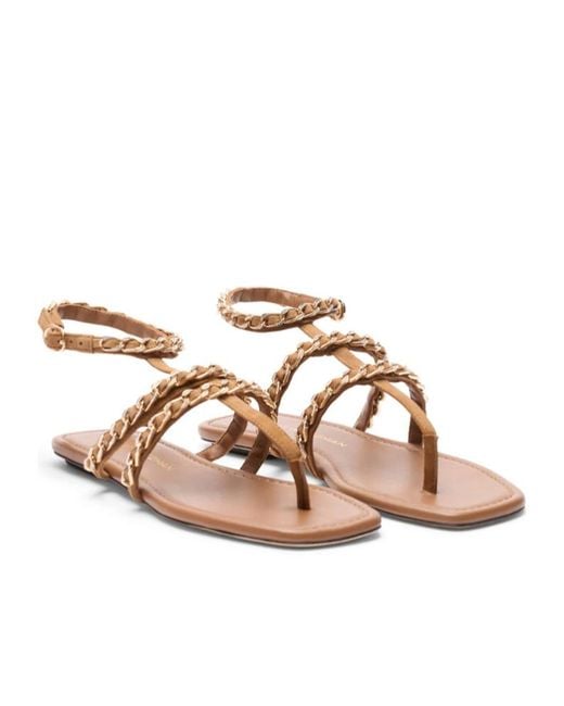 Stuart Weitzman Brown Soluxe Crystal Sandal