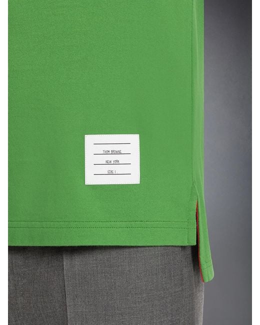 Thom Browne Green 4-Bar Round-Neck T-Shirt for men