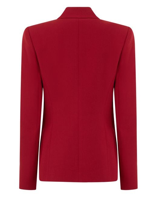 Pinko Red Long-Sleeve Blazer